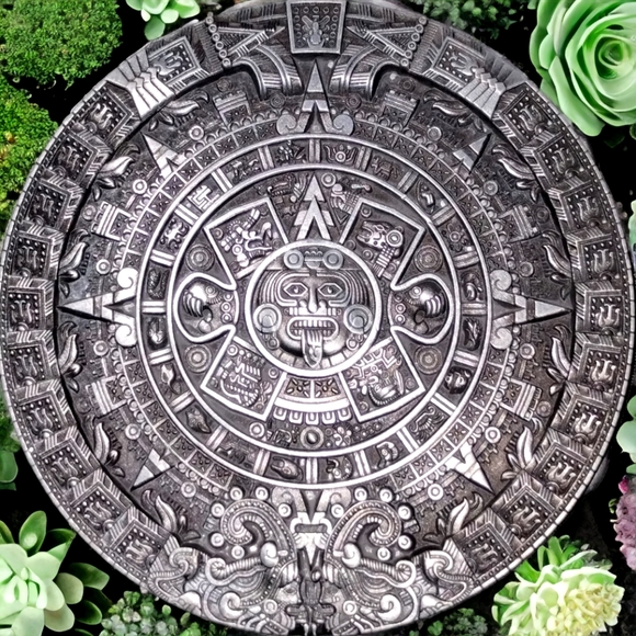 Old antique Mayan Aztec belt buckle - Picture 1 of 1